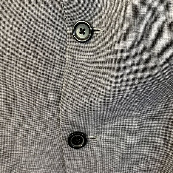 Banana Republic Mens Tailored Fit Two Button Blazer Jacket Size 42R Gray SP EXC - Picture 6 of 12